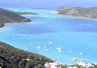 Looking down into Anguilla Pt. Virgin Gorda