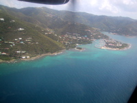 Nanny Cay from the airplane