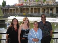 Family at Pultney Weir