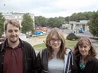 Matt, Adri,Kel before the Horse Guard