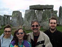 Family at Stonehenge